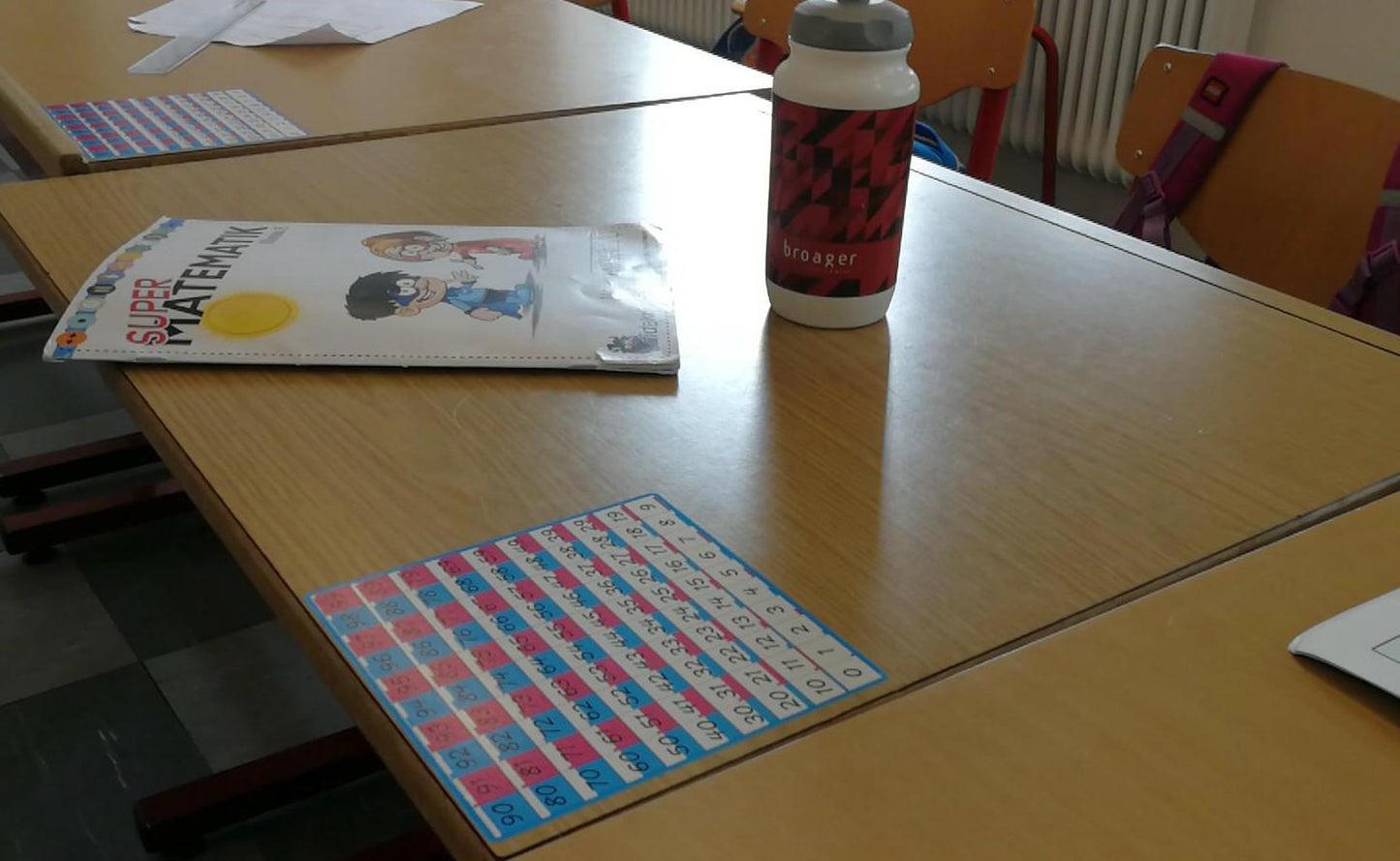 Klistermærker til bord: tælletavle 25 stk.