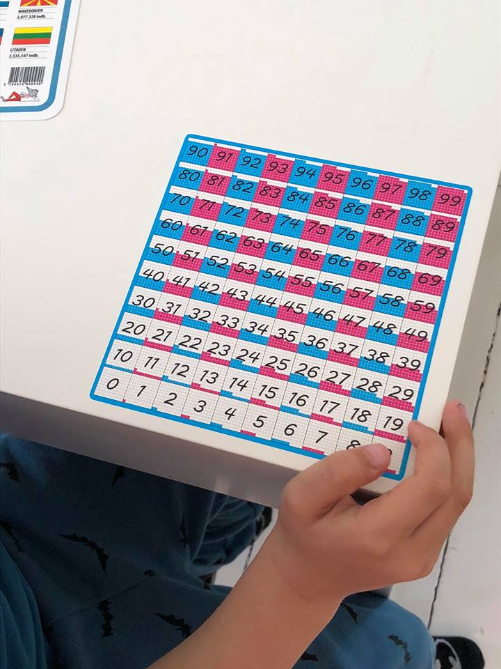 Klistermærker til bord: tabeltavle 25 stk.