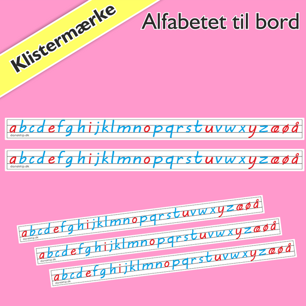 Klistermærker-alfabet (20 stk.)