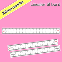 Klistermærker-linealer 20 cm (20 stk.)